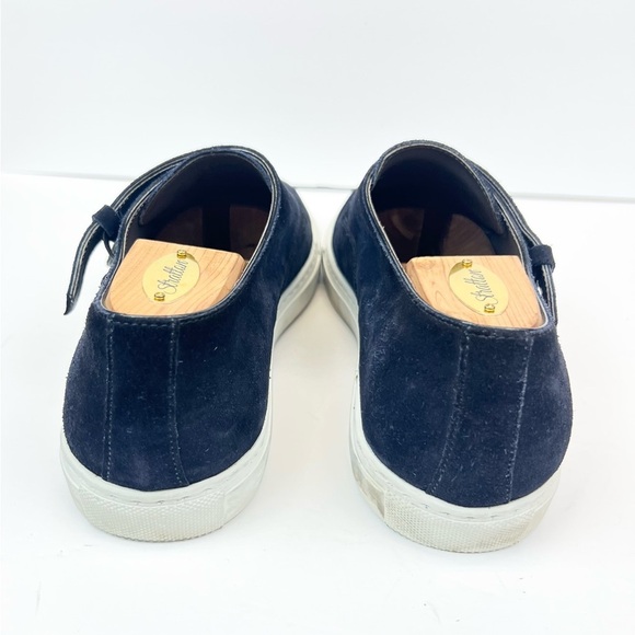 To Boot New York Blue Suede Monk Strap Slip On Low Top Sneakers Men’s Size 10 - Picture 3 of 8